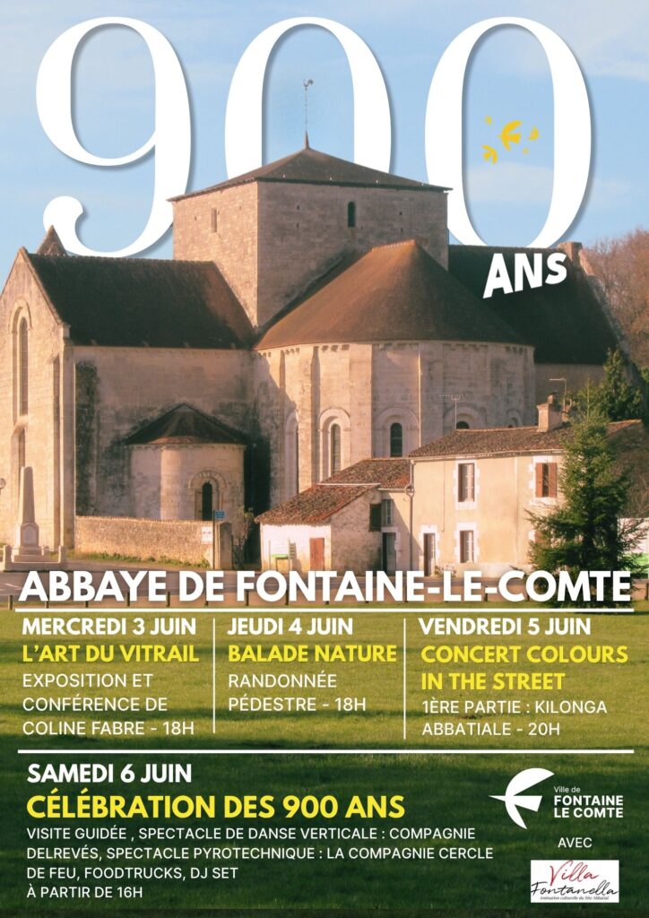 Abbaye de Fontaine-le-Comte fête ses 900 ans : expositions, balades, concerts et célébrations du 3 au 6 juin.