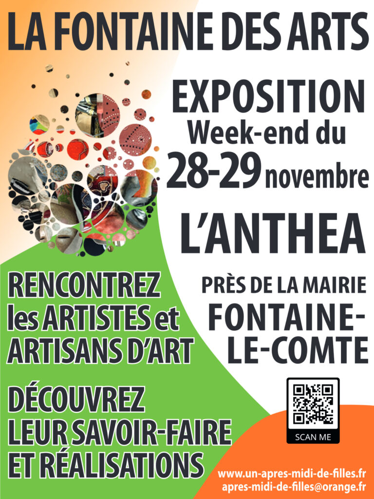 Affichage : Exposition "La Fontaine des Arts" les 28-29 novembre à L’Anthea, près de la mairie de Fontaine-le-Comte. Renc