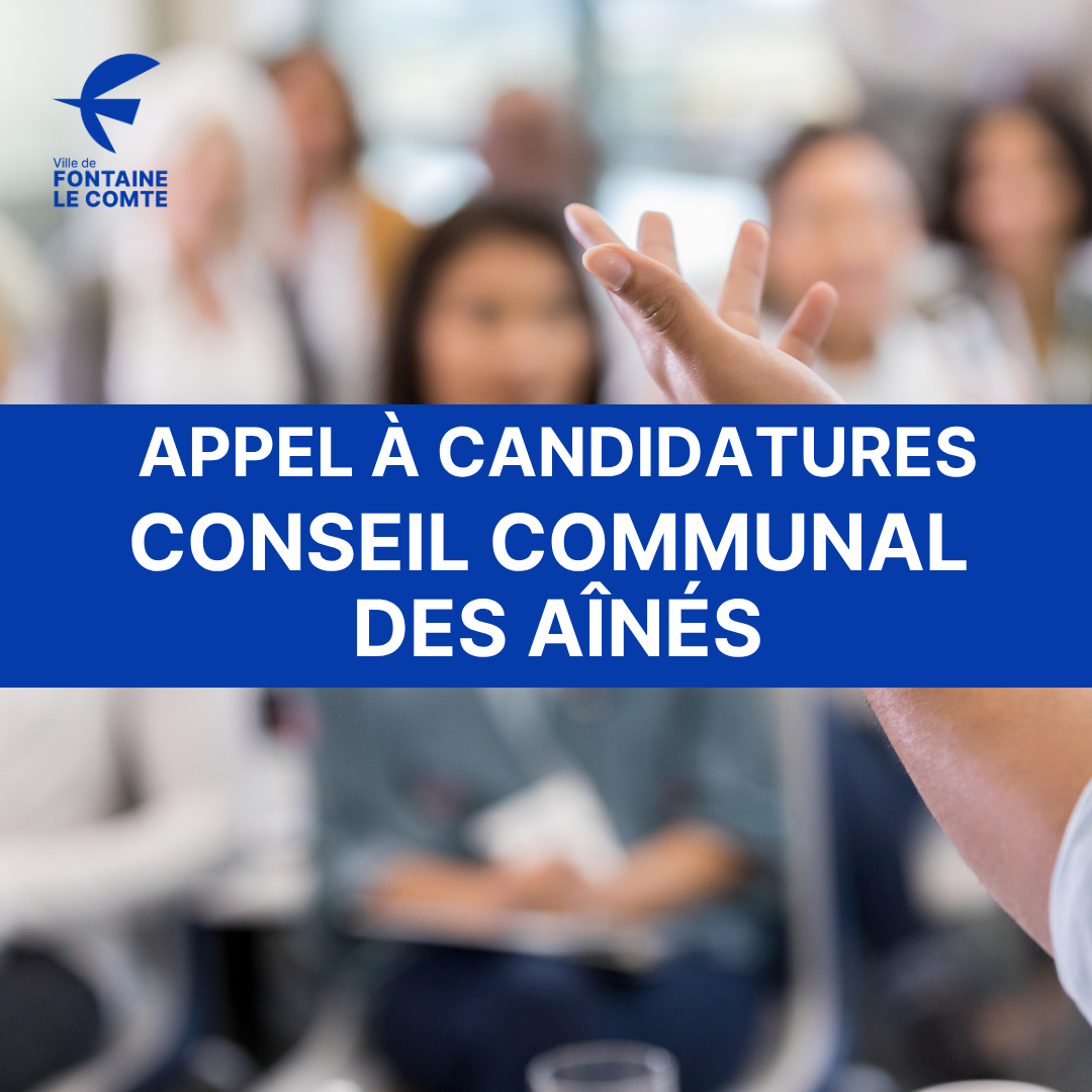Appel à candidatures pour le Conseil Communal des Aînés à Fontaine-le-Comte, réunion en cours.